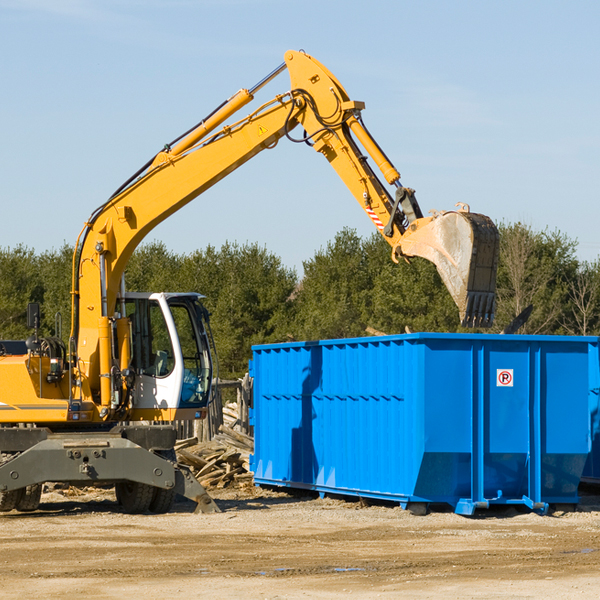 what are the rental fees for a residential dumpster in East Nassau